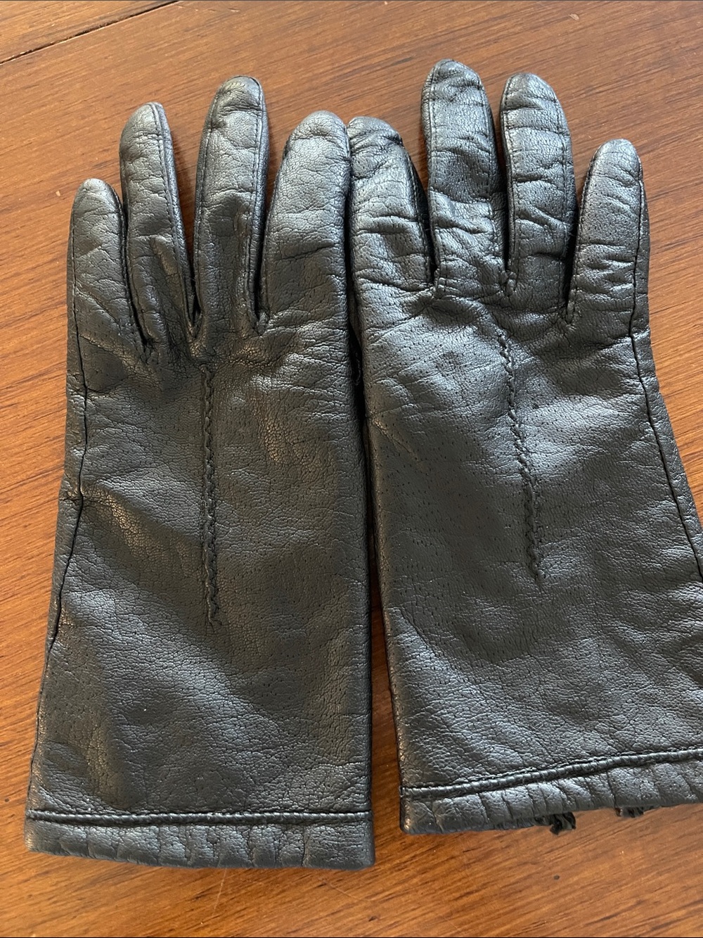 Classic Black Leather Gloves